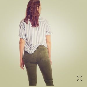 J. Crew toothpick pants. Olive/army green. Size 31